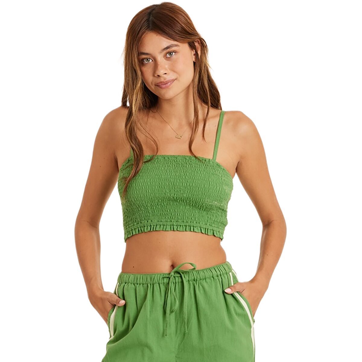 Image of Sisstr Revolution Pearl Woven Tank Top - Women's Palm, M