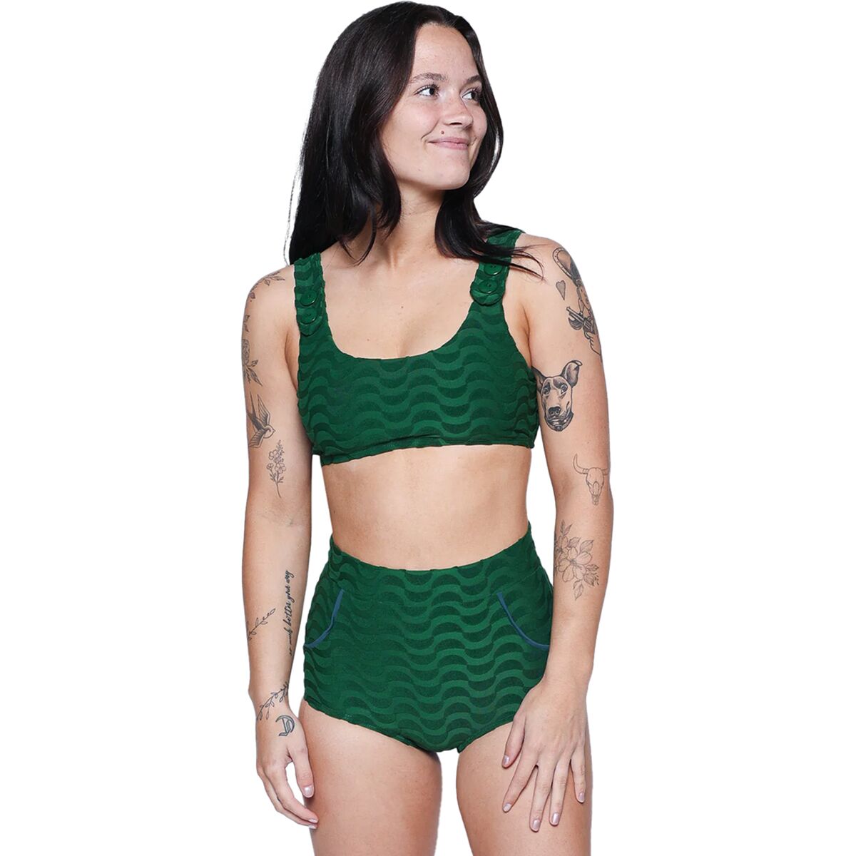 Seea Swimwear Georgia High Waist Bikini Bottom - Women's