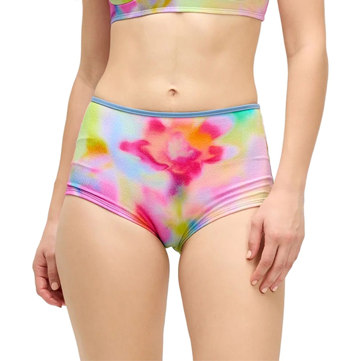 Image of Seea Swimwear Flor Bikini Bottom - Women's Floral Haze (Boucle), L