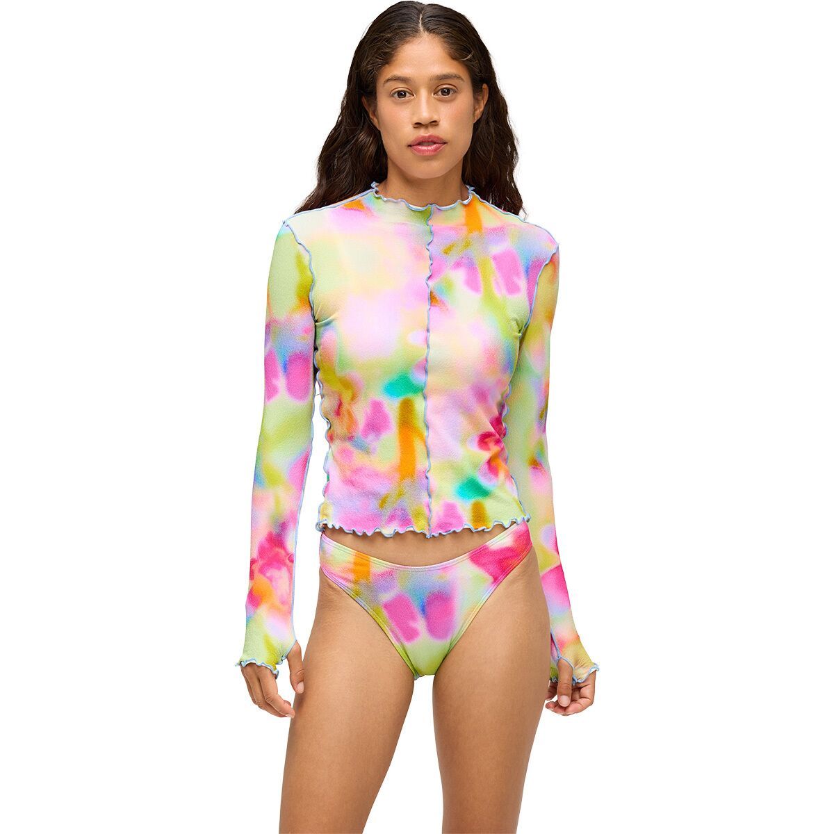 Image of Seea Swimwear Sila Top - Women's Floral Haze (Boucle), L