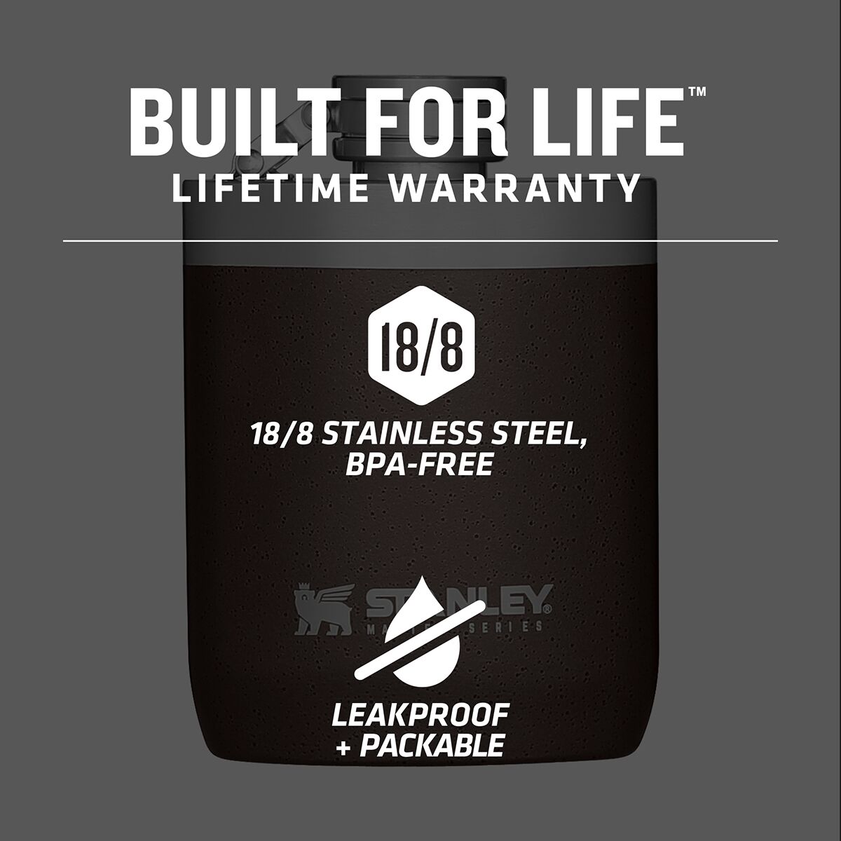 Stanley Master Unbreakable Hip Flask 8oz – The StreetLite Company
