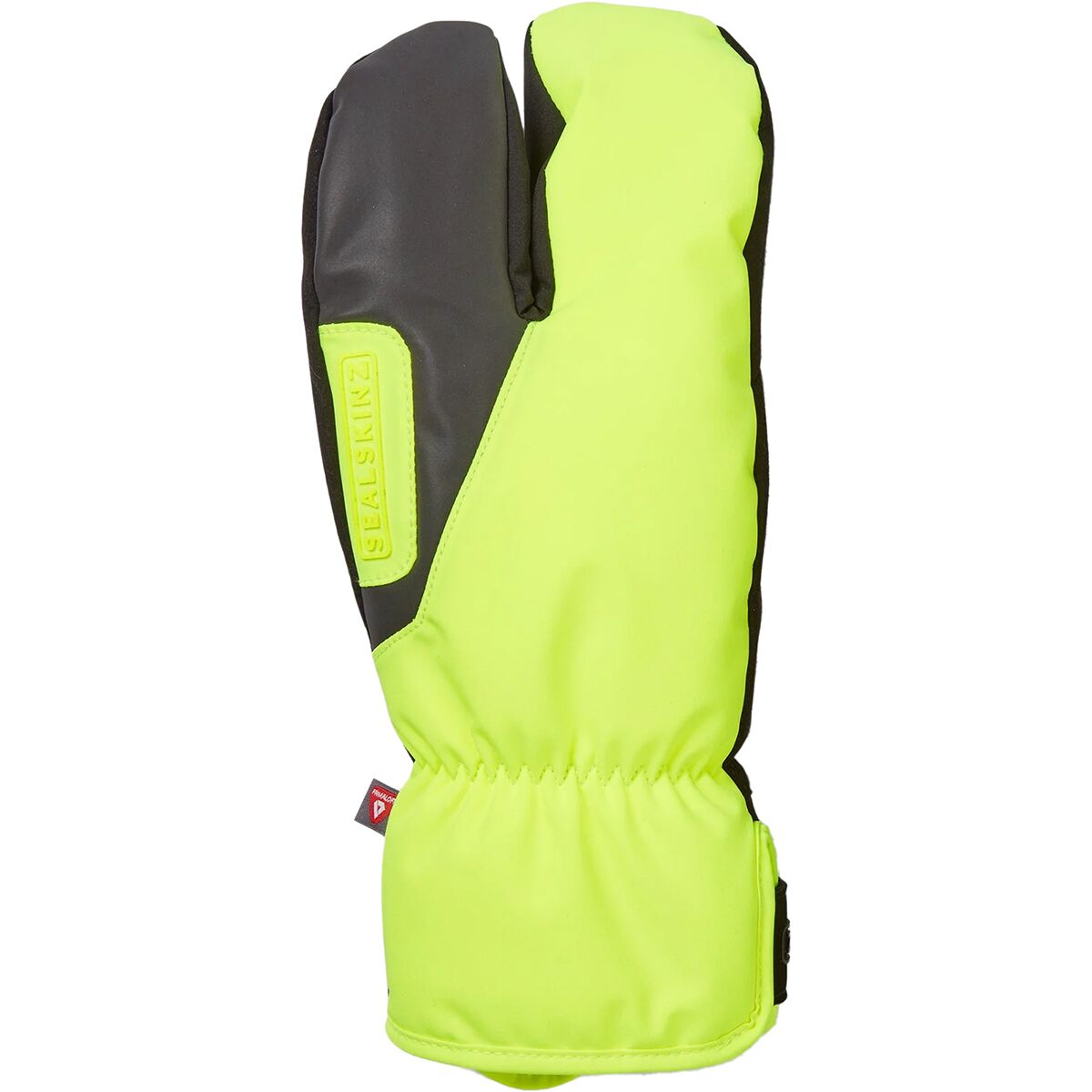 Image of SealSkinz Barwick WP Extreme Cold Weather Cycle Split Finger Glove Neon Yellow, M