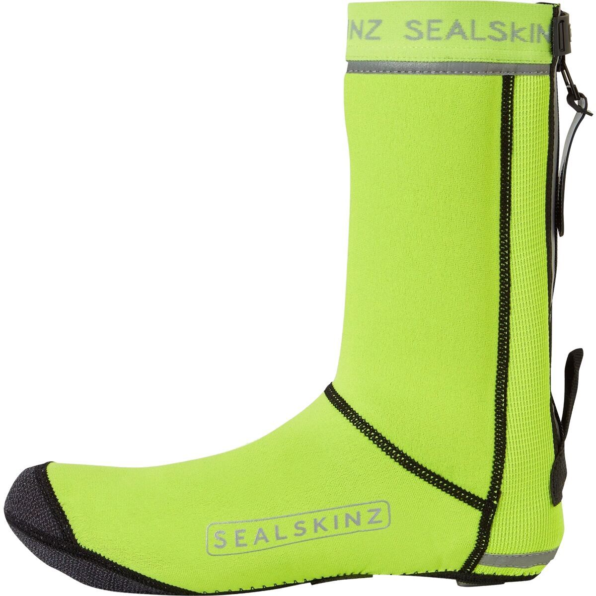 Image of SealSkinz Caston All Weather Open-Sole Cycle Overshoe Neon Yellow, L