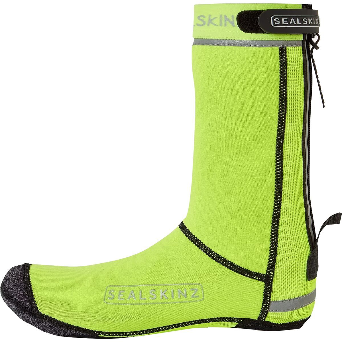 Image of SealSkinz Hempton All Weather Closed-Sole Cycle Overshoe Neon Yellow, L