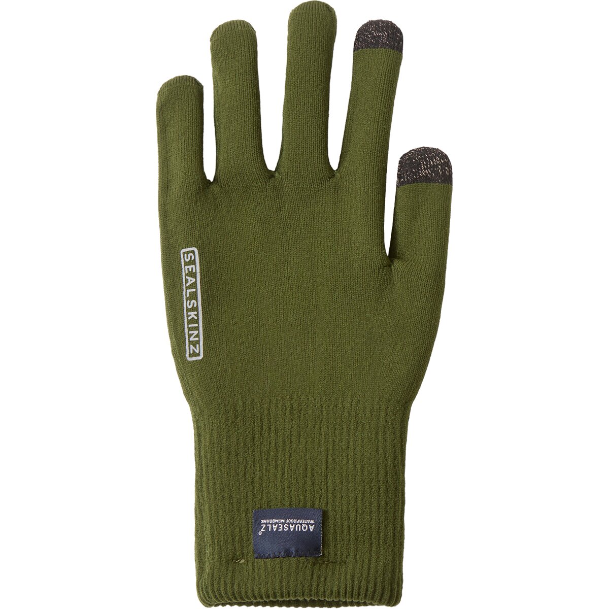 Image of SealSkinz Anmer WP All Weather Ultra Grip Knitted Glove - Men's Olive, S