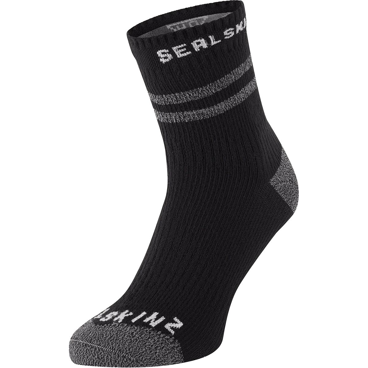 SealSkinz SealSkinz Mautby WP Warm Weather Ankle Length Sock + Hydrostop Black, M