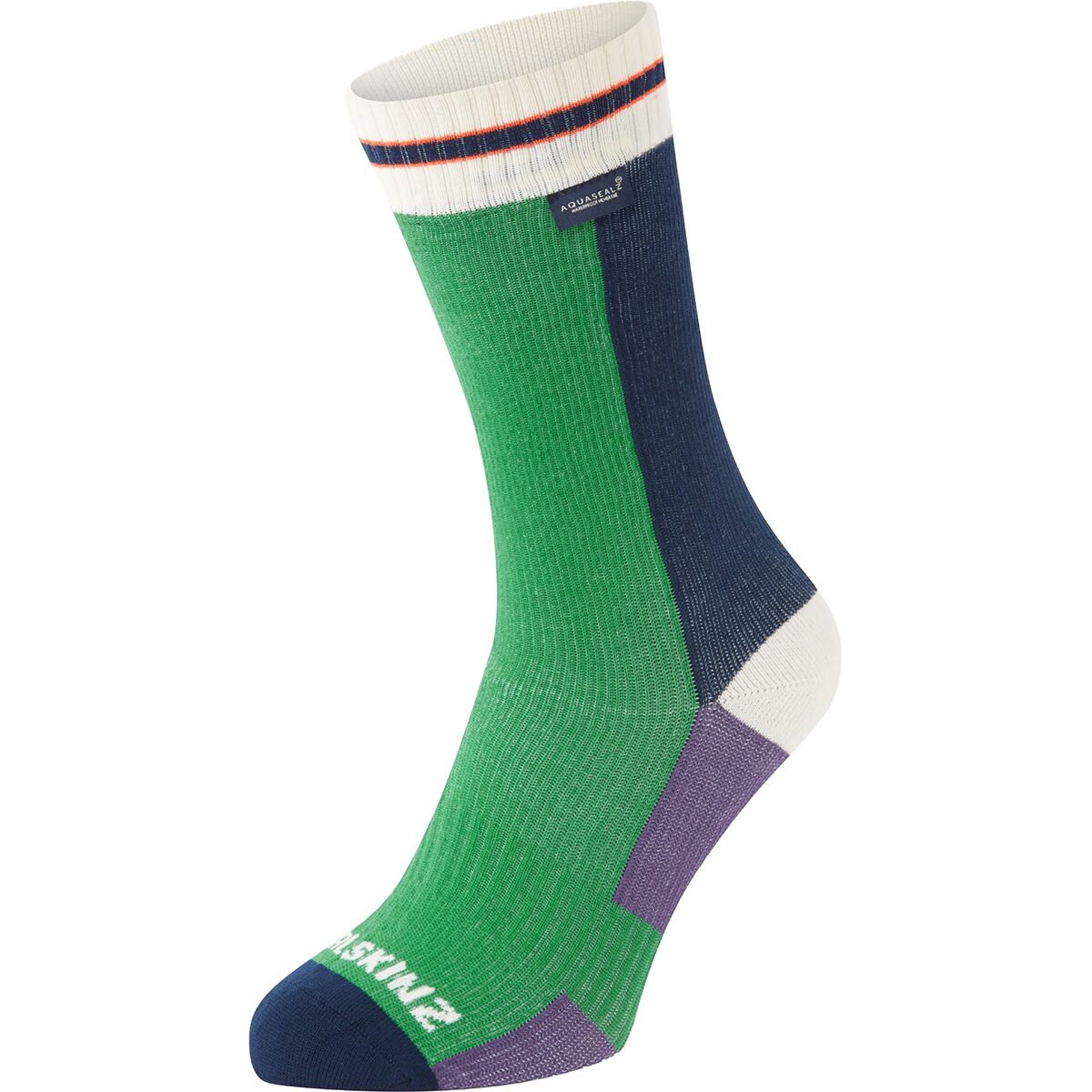 Image of SealSkinz Billockby Waterproof Lightweight Cycling Mid Sock Blue, L