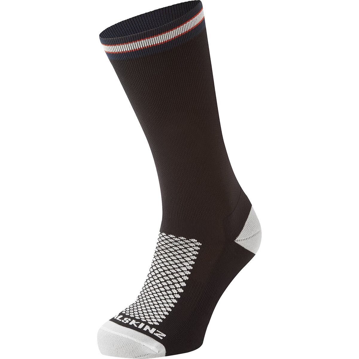SealSkinz Caister Single Layer Mid Length Cycling Sock Black, L