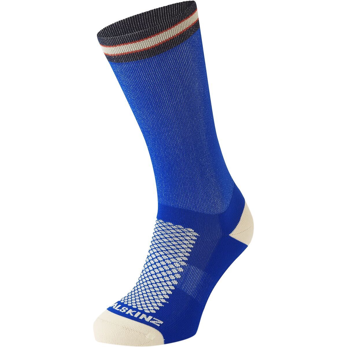 Image of SealSkinz Caister Single Layer Mid Length Cycling Sock Blue, S
