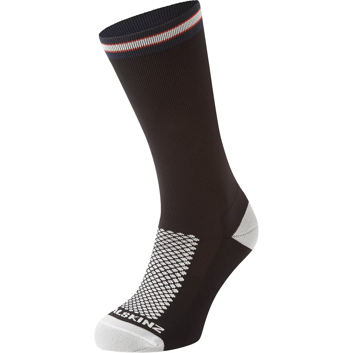 Image of SealSkinz Caister Single Layer Mid Length Cycle Sock Black, S