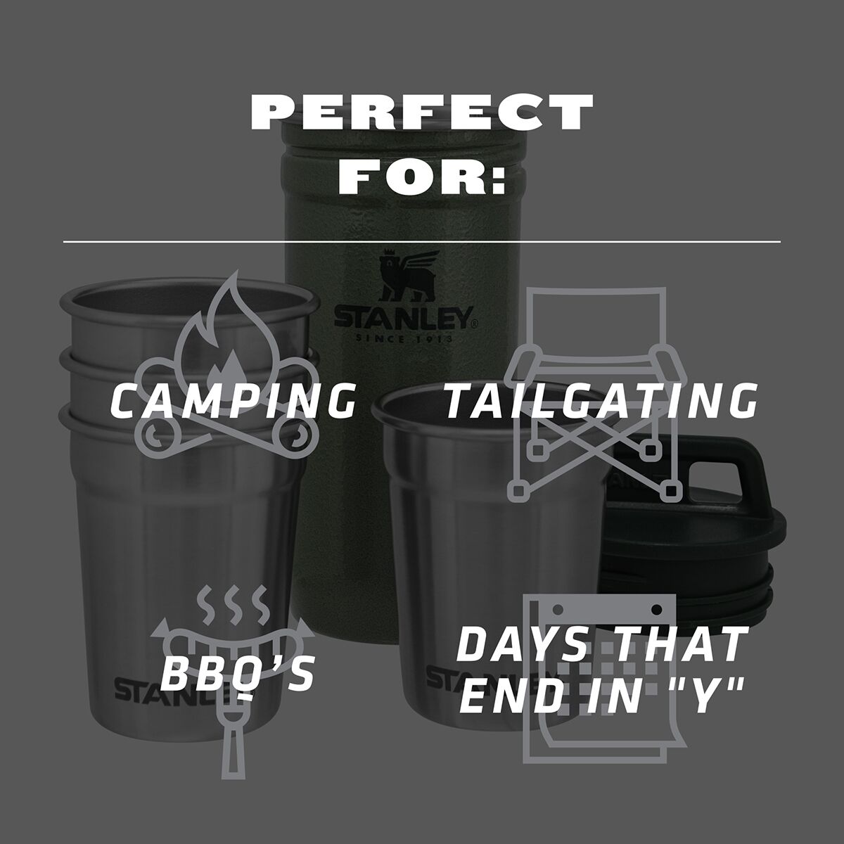 Stanley Adventure Nesting Shot Glass Set - Hike & Camp