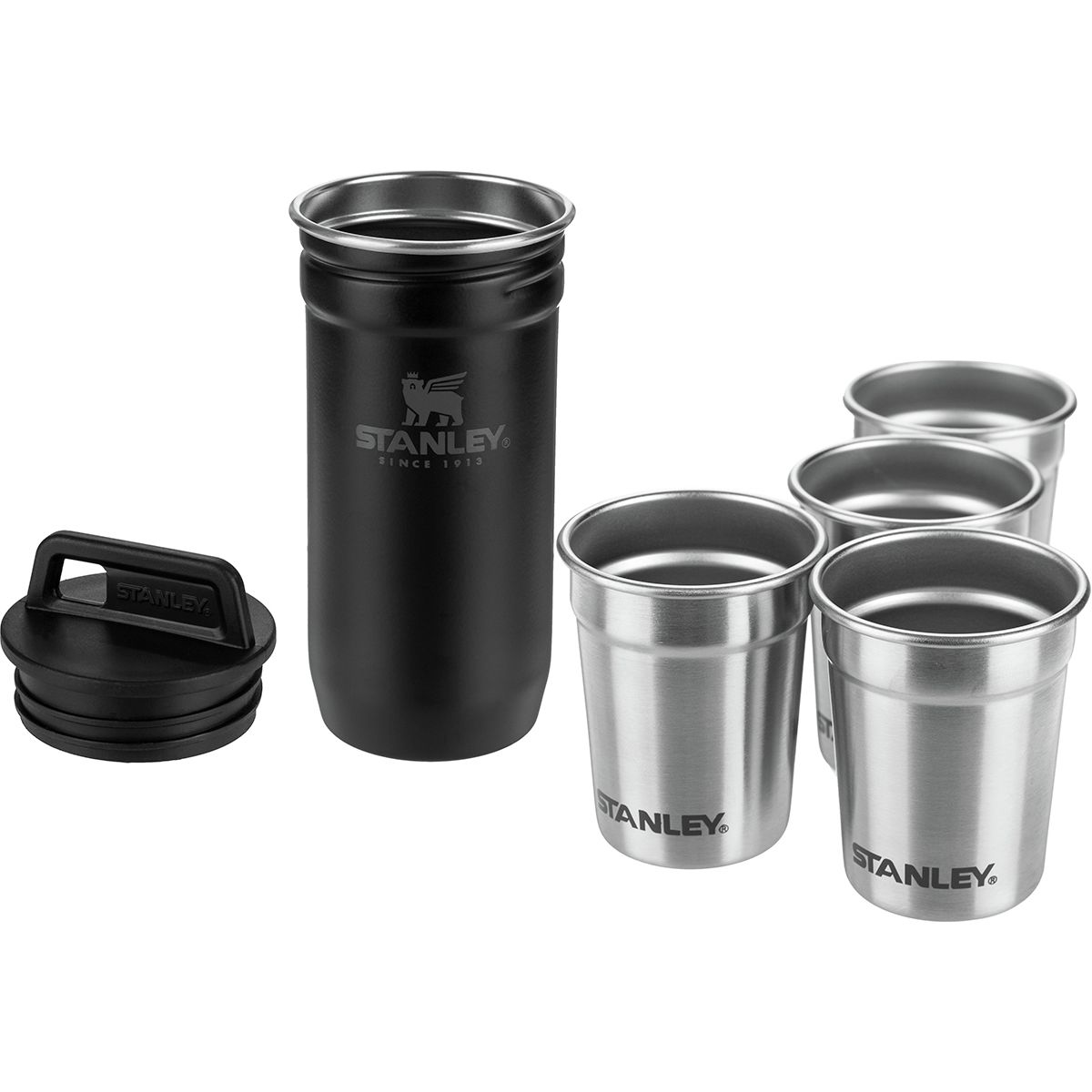 [STANLEY] Stanley Adventure Flask/Shot Glass Gift Set Black Camping Supplies
