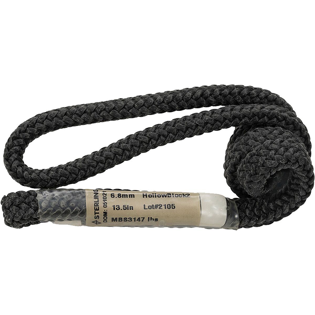 Image of Sterling 6.8mm Hollow Block Black, 13.5in