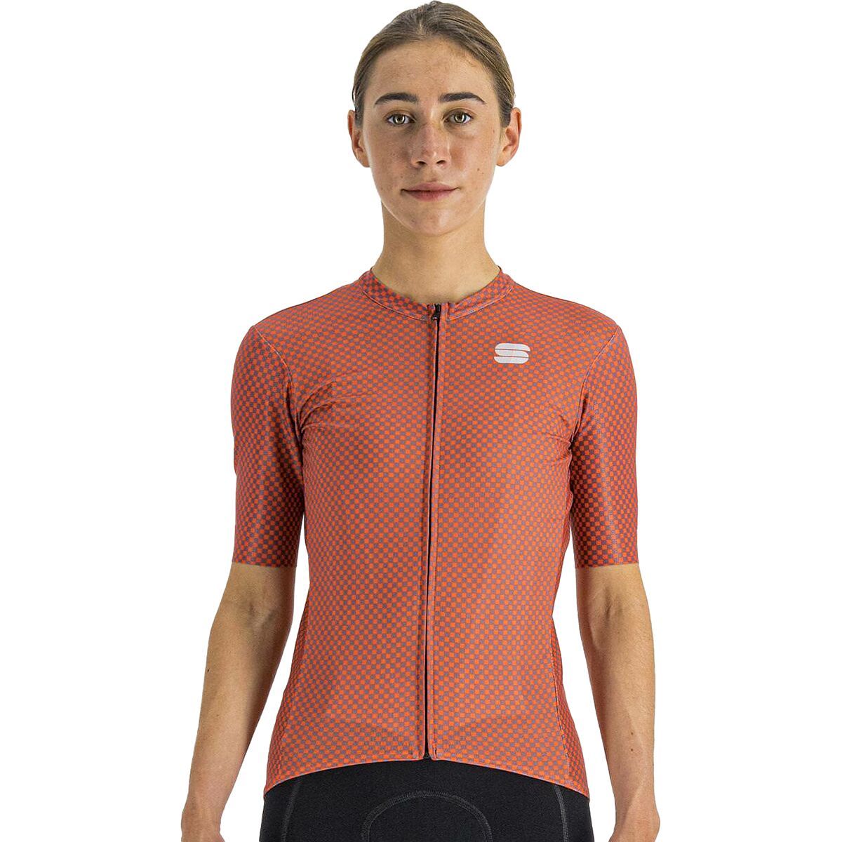 Image of Sportful Checkmate Jersey - Women's Pompelmo/Mauve, S