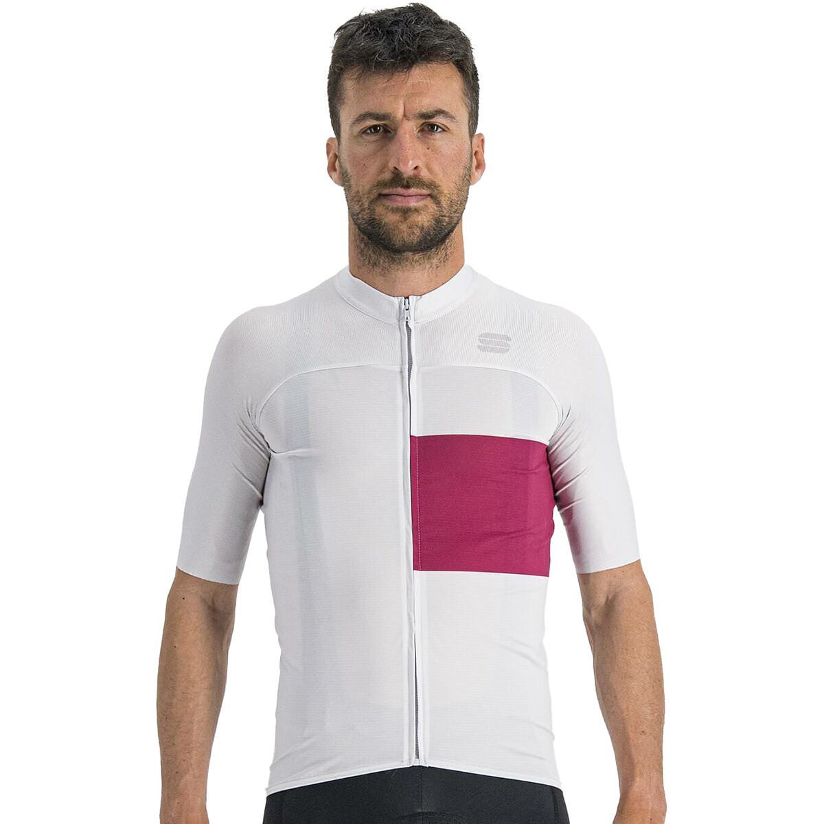 Sportful Snap Jersey - Men's Ash Gray/Cyclamen, XXL