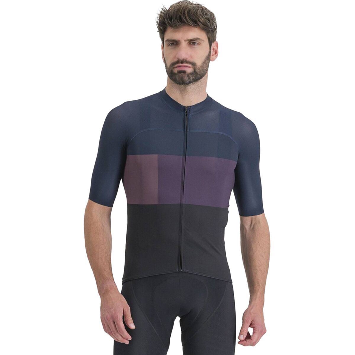 Sportful Snap Jersey - Men's Black Galaxy Blue, M
