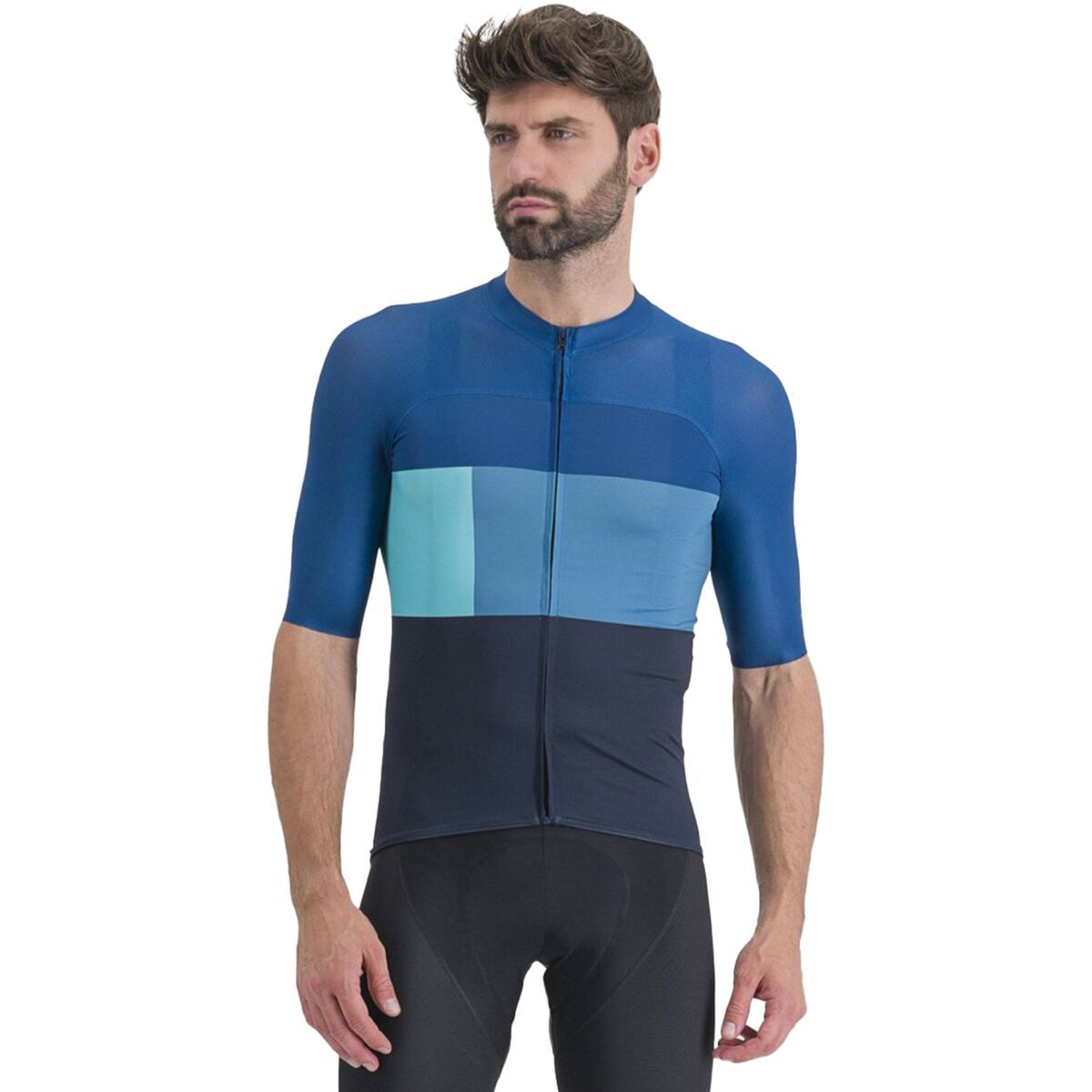 Sportful Snap Jersey - Men's Galaxy Blue Dark Berry Blue, L