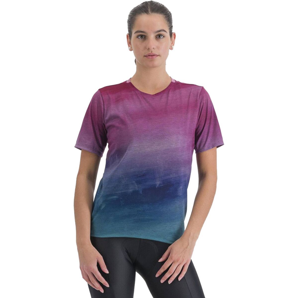 Sportful Flow Giara T-Shirt - Women's Berry Blue Pink, XXL