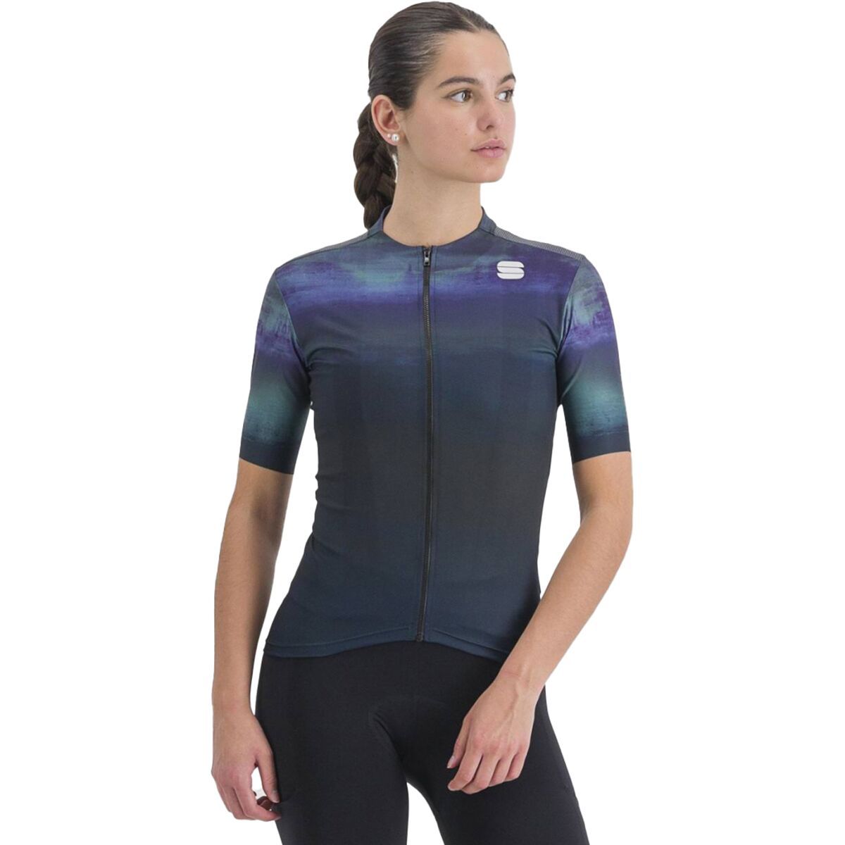 Sportful Flow Supergiara Jersey - Women's Galaxy Blue Black, L