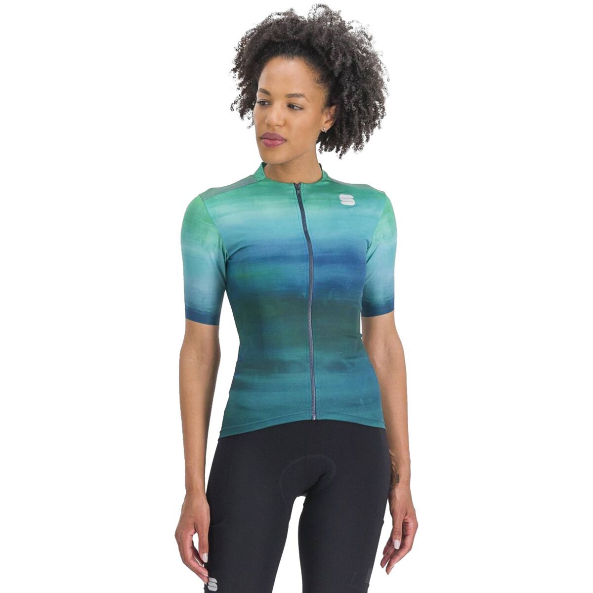 Image of Sportful Flow Supergiara Jersey - Women's Shade Spruce Juniper Blue, XS