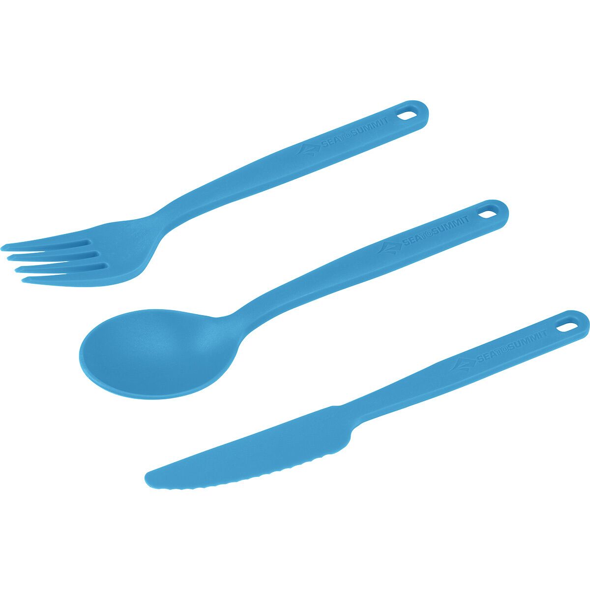 Image of Sea To Summit Camp Cutlery Set - 3 Piece Cendre Blue, One Size