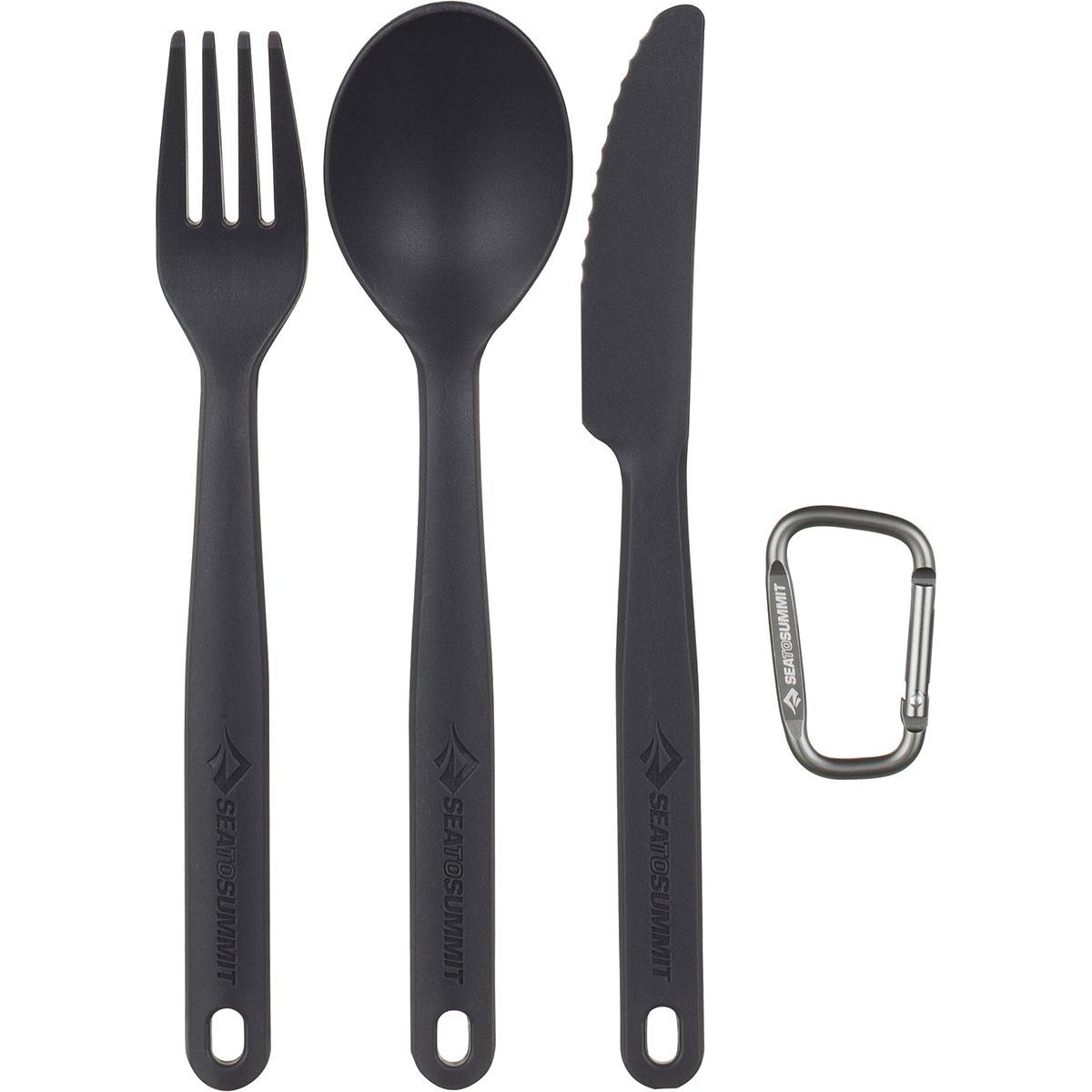 Image of Sea To Summit Camp Cutlery Set - 3 Piece Grey, One Size