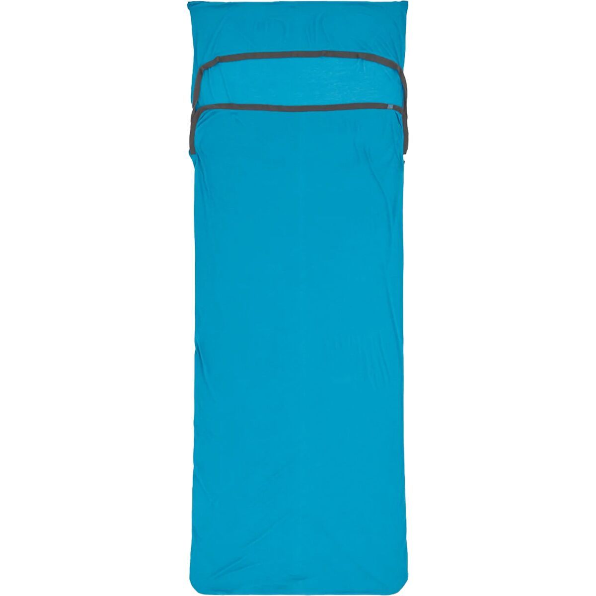 Image of Sea To Summit Breeze Sleeping Bag Liner + Insect Shield TurkishTile Blue, Rectangular w/ Pillow Sleeve