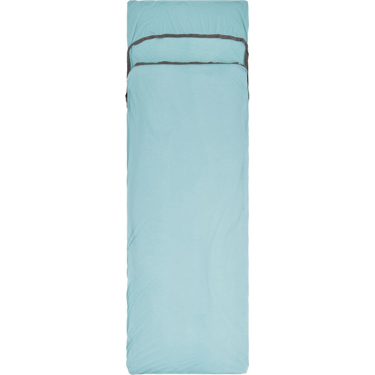 Image of Sea To Summit Comfort Blend Sleeping Bag Liner Aqua Sea Blue, Rectangular w/ Pillow Sleeve