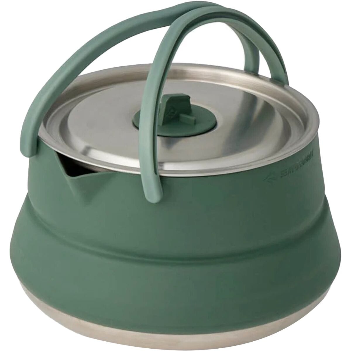 Image of Sea To Summit Detour Stainless Steel Collapsible 1.6L Kettle Laurel Wreath Green, One Size