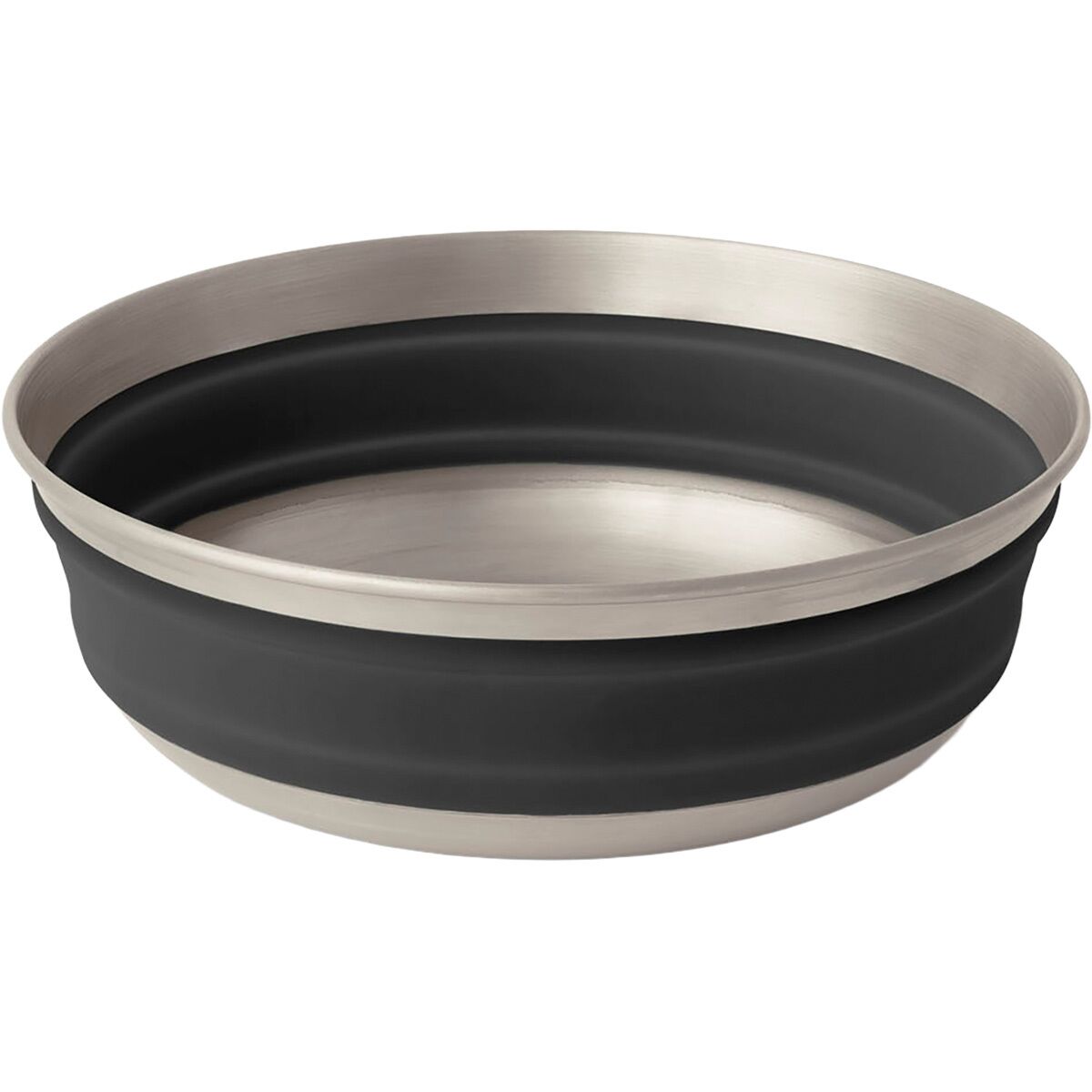 Image of Sea To Summit Detour Stainless Steel Collapsible Bowl Beluga Black, L