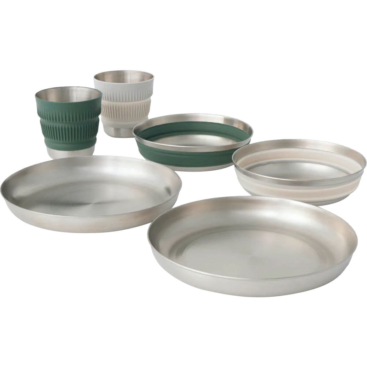 Image of Sea To Summit Detour Stainless Steel Collapsible Dinnerware Set - 2 Person One Color, One Size