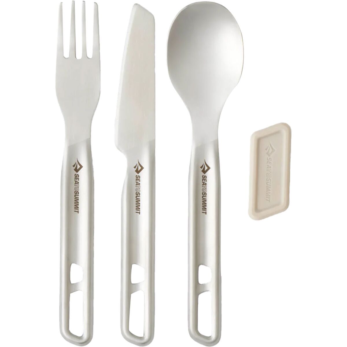 Image of Sea To Summit Detour Stainless Steel Cutlery 3-Piece Set - 1 Person One Color, One Size