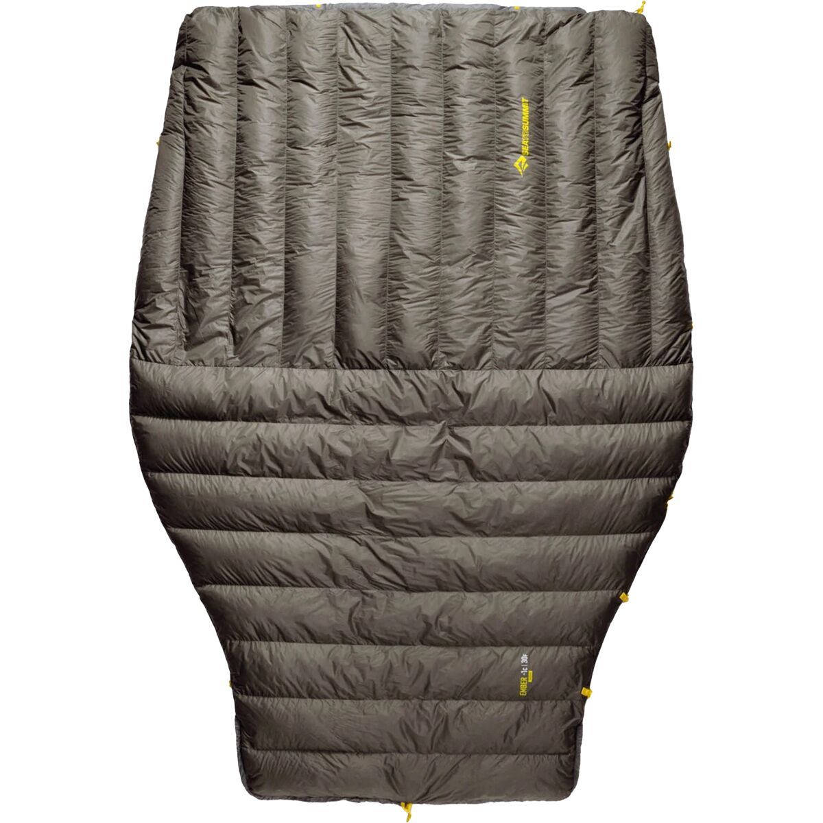 Sea To Summit Ember Down Quilt: 45F Beluga Black, Long