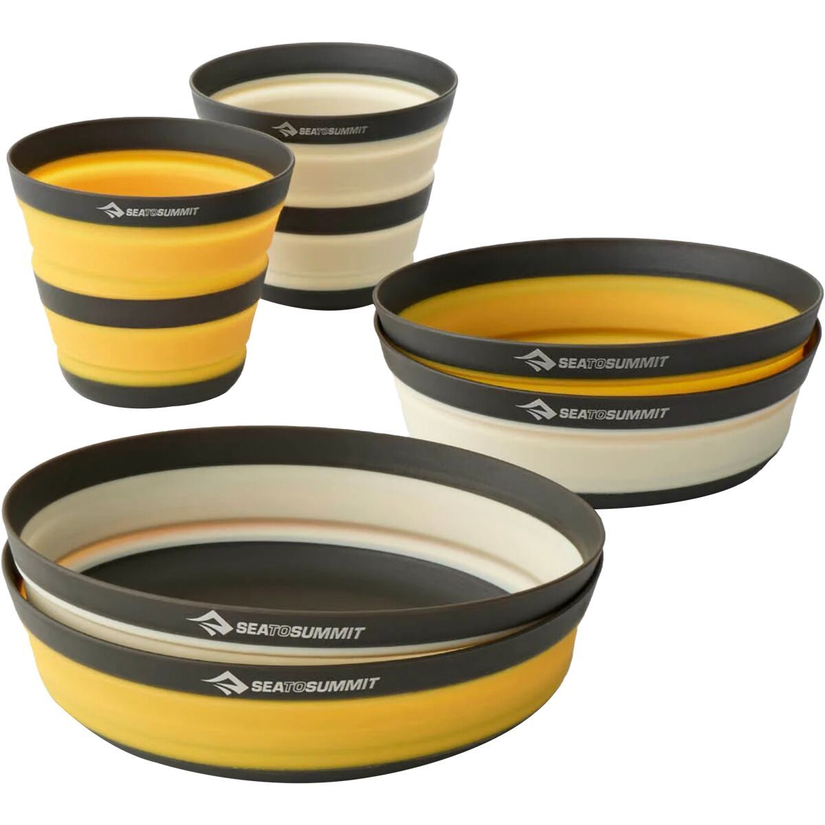 Sea To Summit Frontier UL Collapsible 6-Piece Dinner Set - 2 Person Grey, One Size
