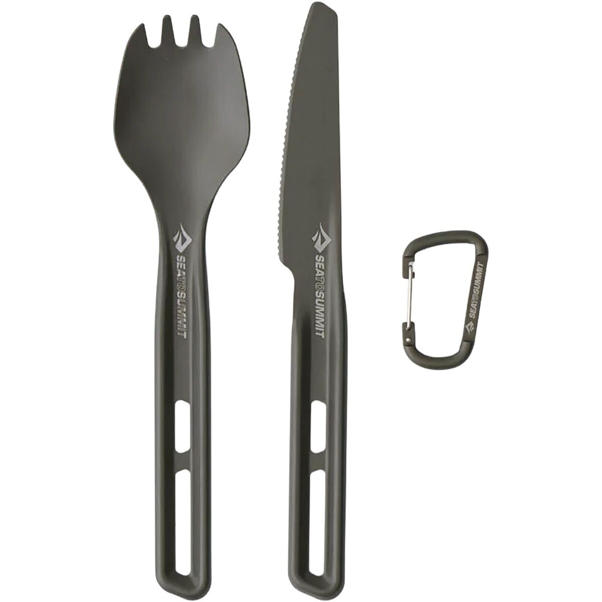 Image of Sea To Summit Frontier UL Cutlery 2-Piece Set Grey, Long Handle