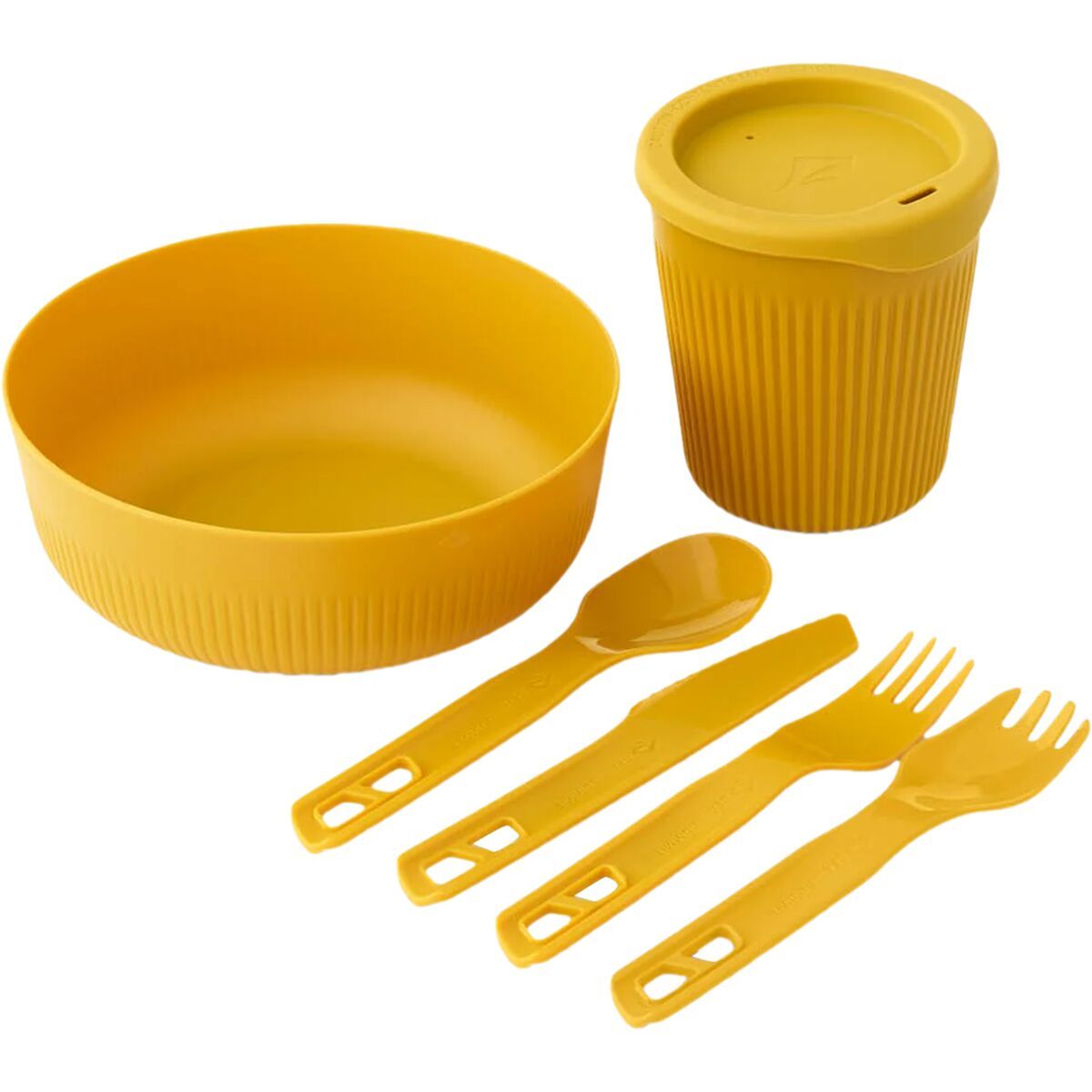 Image of Sea To Summit Passage Dinnerware Set - 1 Person Arrowwood Yellow, 6-Piece, One Size