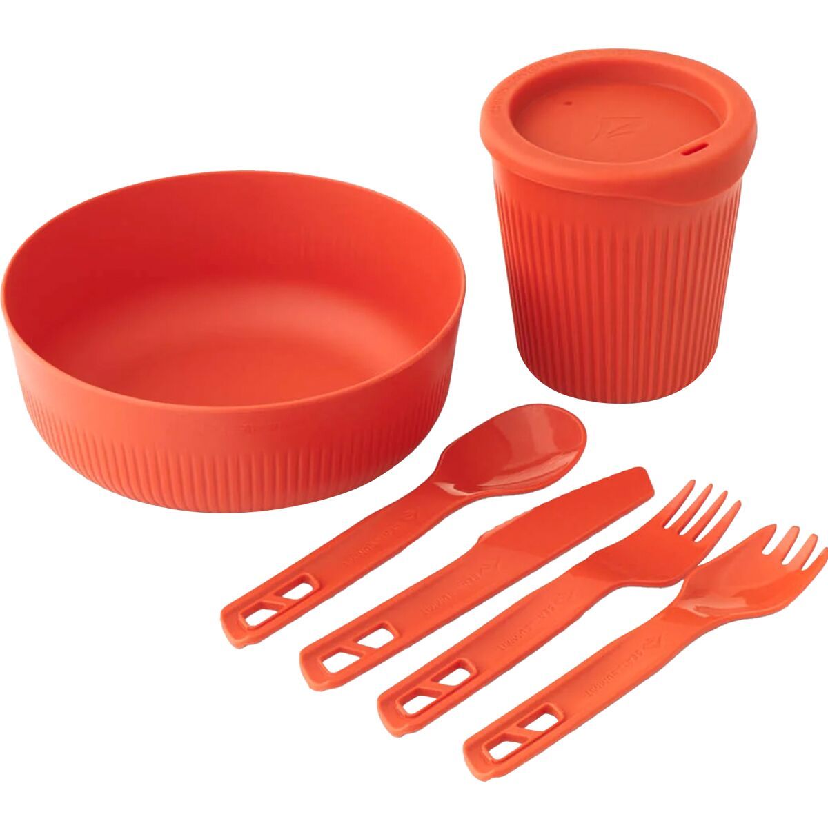 Image of Sea To Summit Passage Dinnerware Set - 1 Person Spicy Orange, 6-Piece, One Size