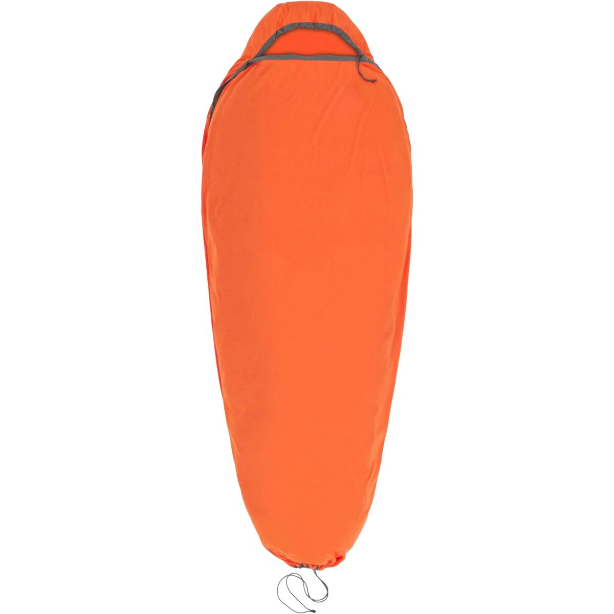 Image of Sea To Summit Reactor Extreme Mummy Drawcord Sleeping Bag Liner Spicy Orange, Standard