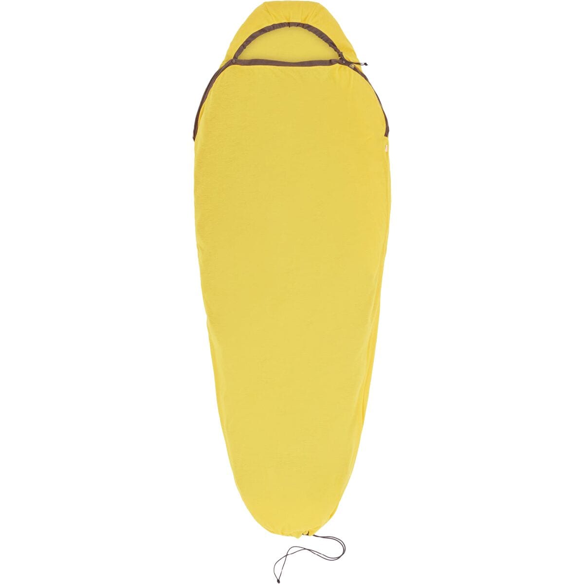 Image of Sea To Summit Reactor Mummy Drawcord Sleeping Bag Liner Sulphur Yellow, Compact