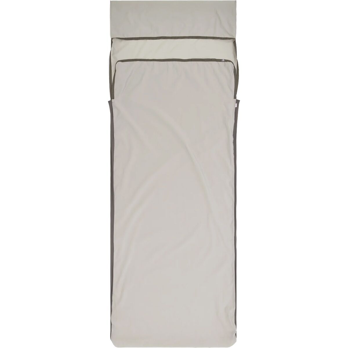 Image of Sea To Summit Silk Blend Sleeping Bag Liner Moonstruck Grey, Rectangular w/ Pillow Sleeve