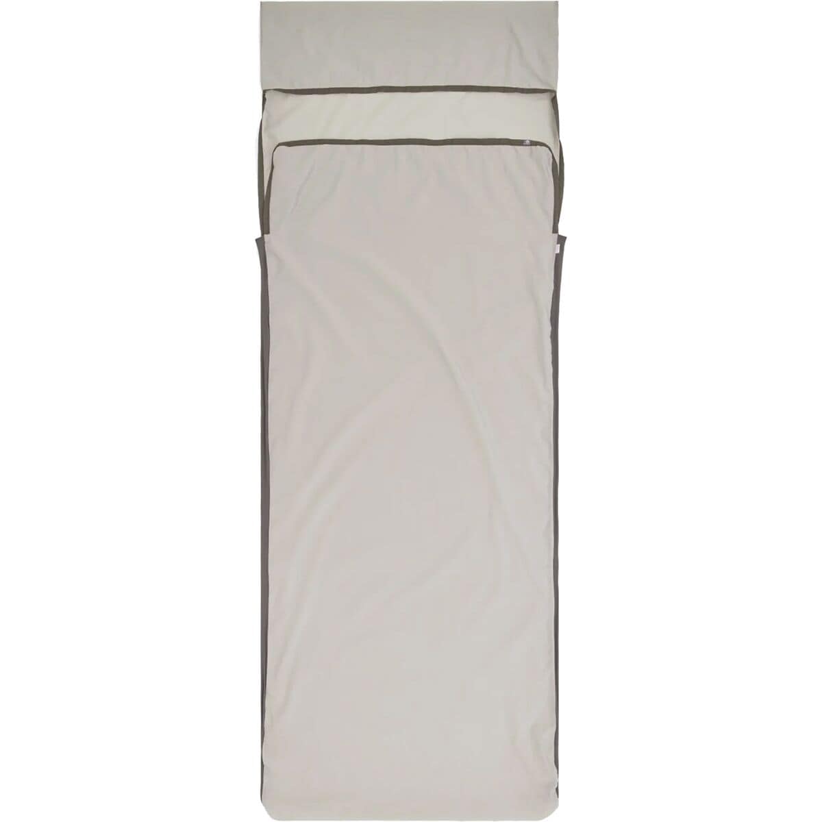 Image of Sea To Summit Silk Blend Sleeping Bag Liner Moonstruck Grey, Rectangular w/ Pillow Sleeve