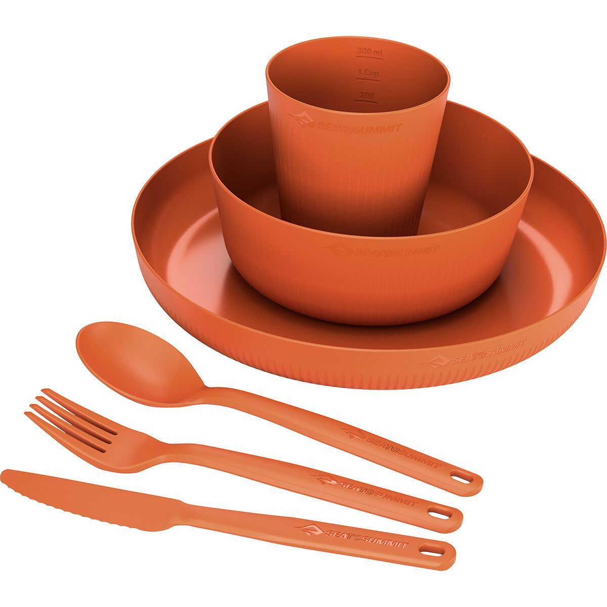 Image of Sea To Summit Camp Dinnerware Set w/ Mesh Sack - 6-Piece Burnt Orange, One Size