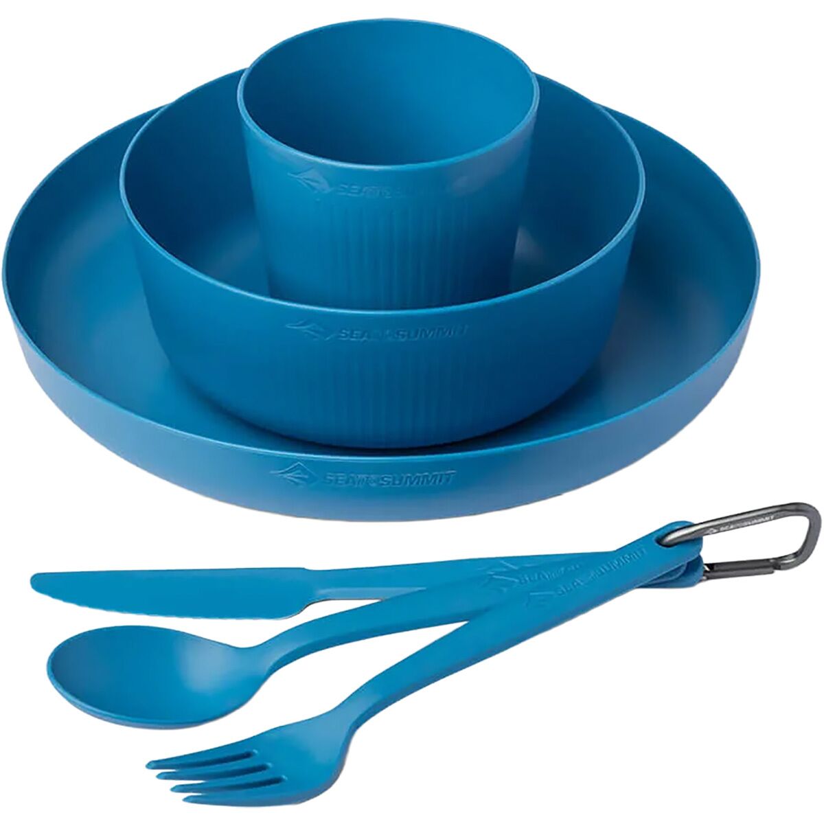 Image of Sea To Summit Camp Dinnerware Set w/ Mesh Sack - 6-Piece Cendre Blue, One Size