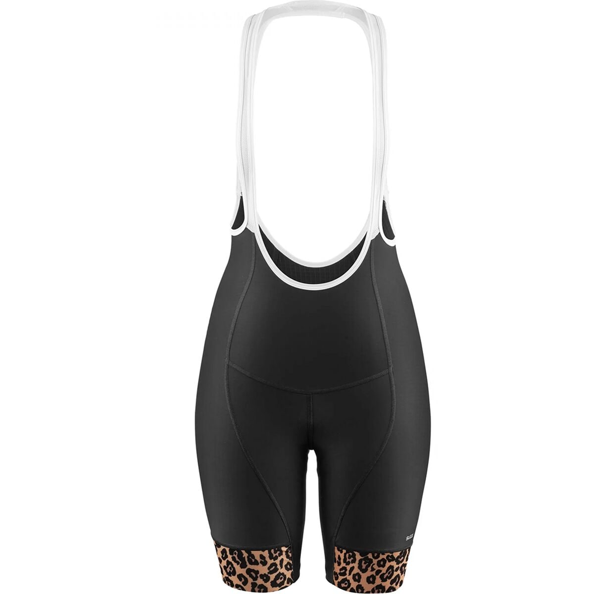 Image of SUGOi Evolution Print Bib Short - Women's Black Leopard, S