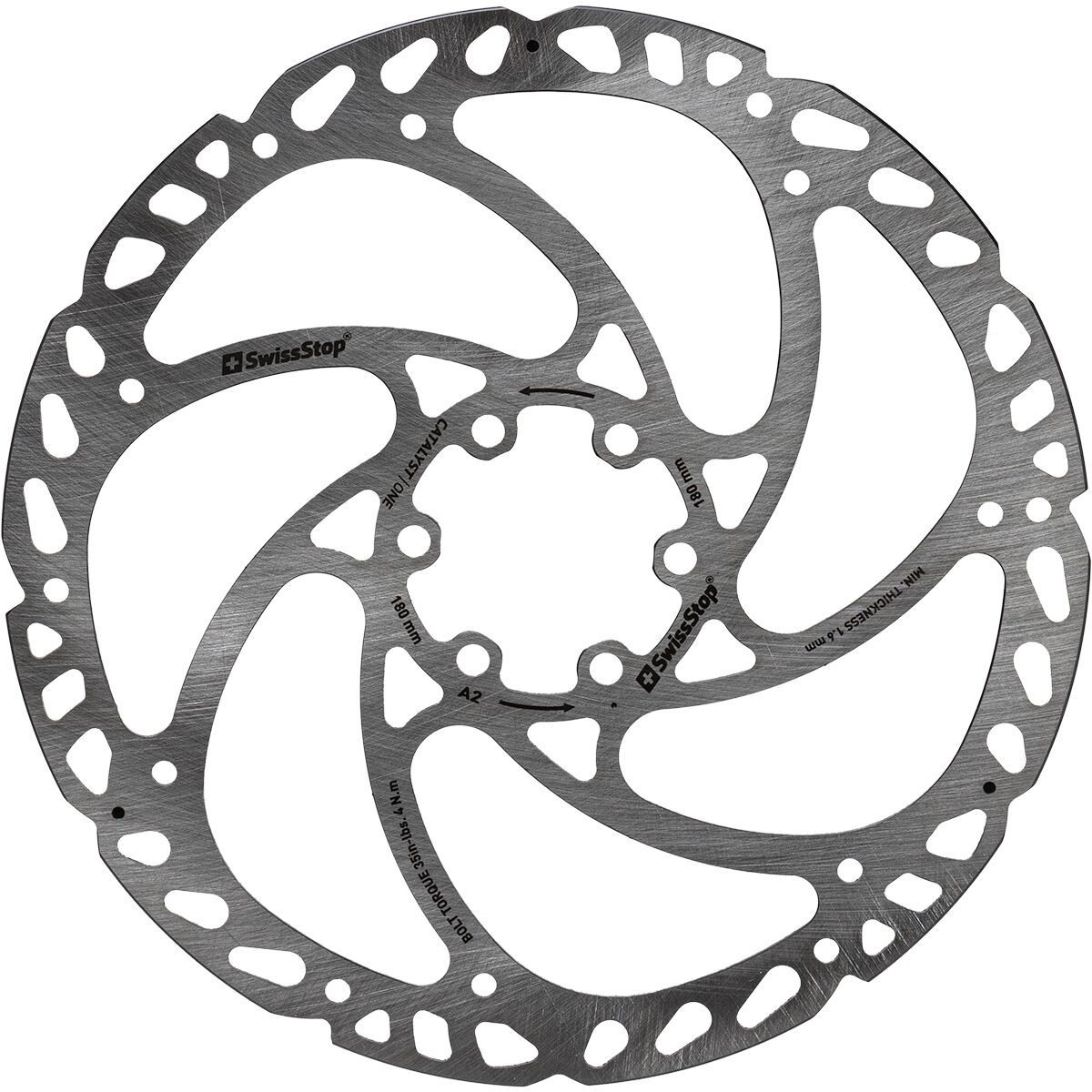 Image of SwissStop Catalyst One Disc Rotor - 6 Bolt One Color, 203mm