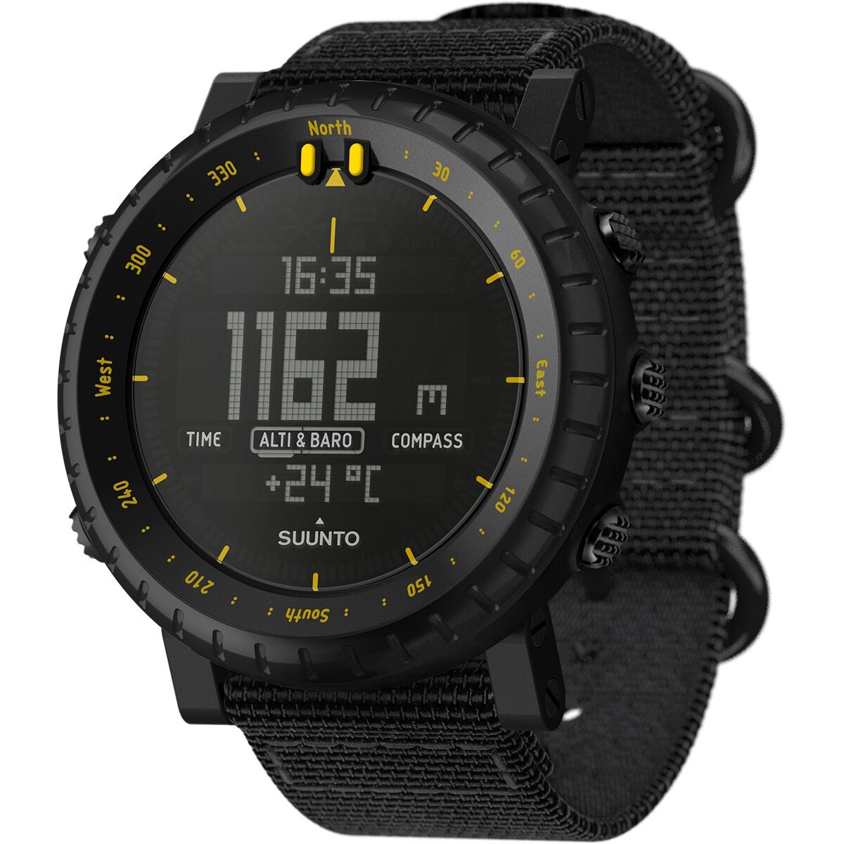 時計 SUUNTO CORE ULTIMATE BLACK Suunto Core Ultimate Black - Outdoor-Armbandcomputer mit Kompass