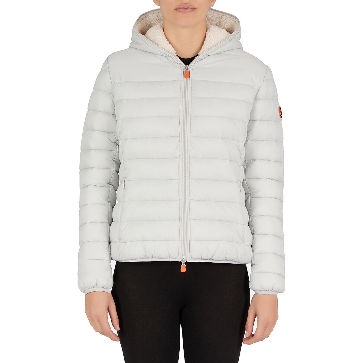 Save The Duck Women's Gwen Faux Fur Lined Hooded Jacket - Grey - L