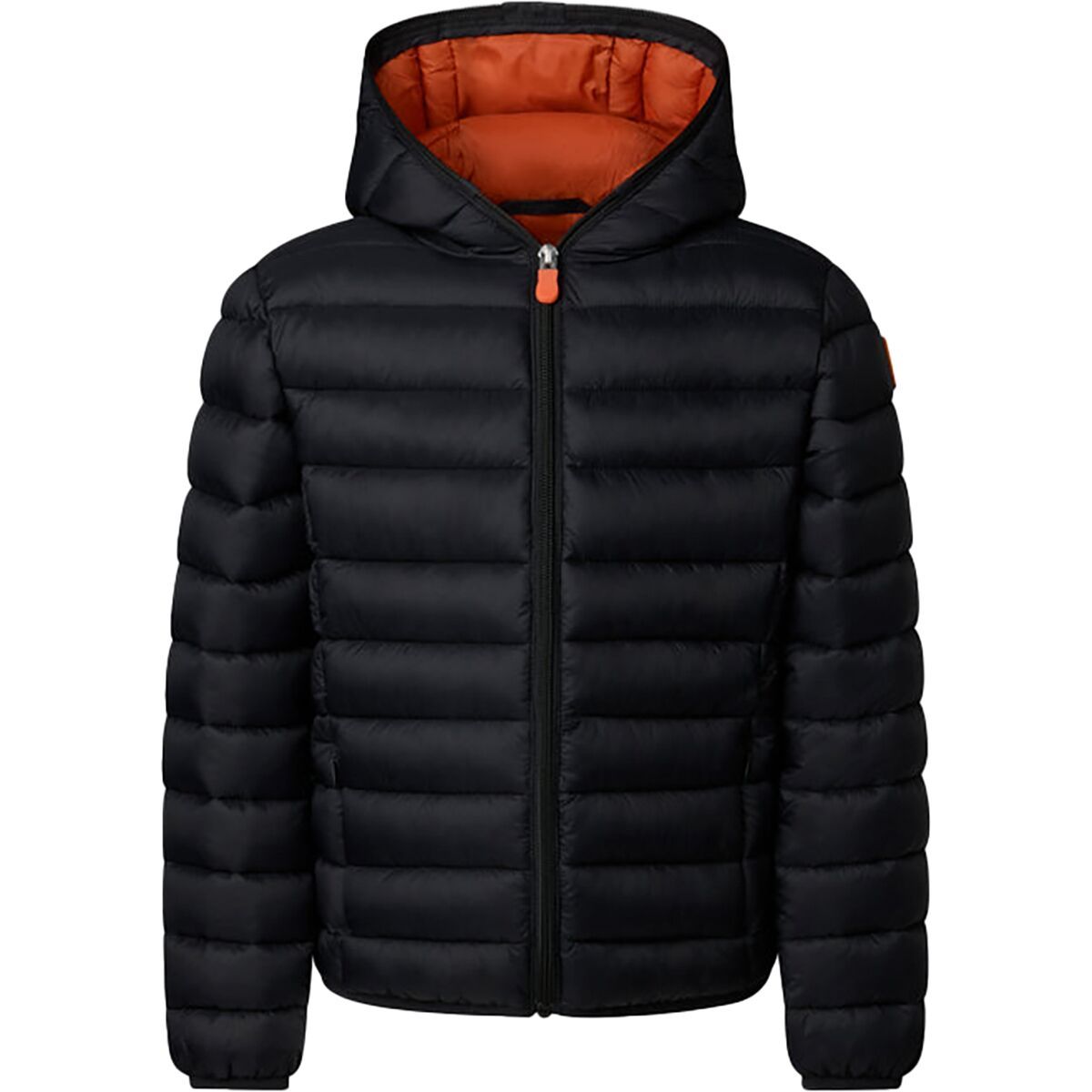 Image of Save The Duck Dony Jacket - Boys' Black/Ginger Lining, 2