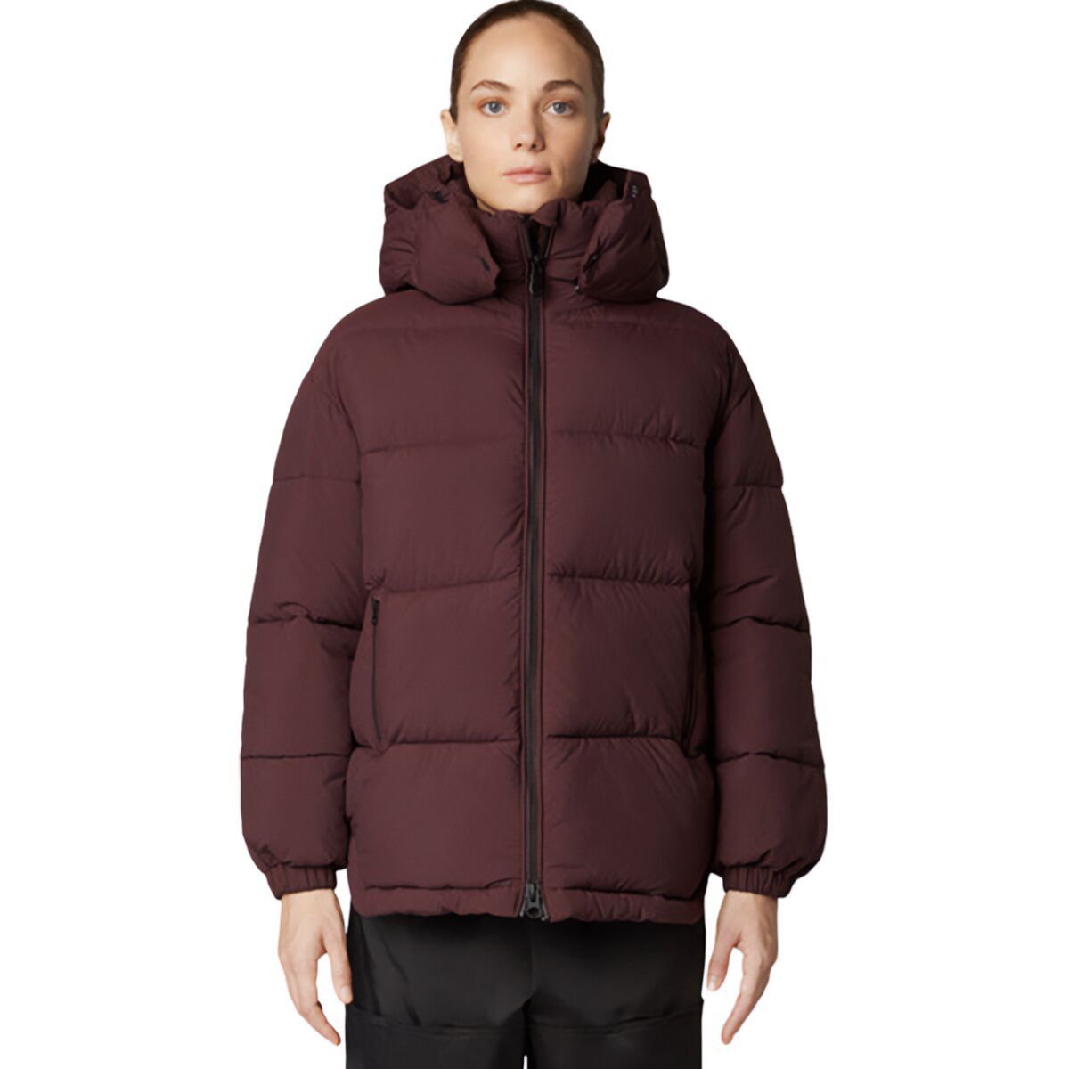 Image of Save The Duck Aida Jacket - Women's Burgundy Black, 7