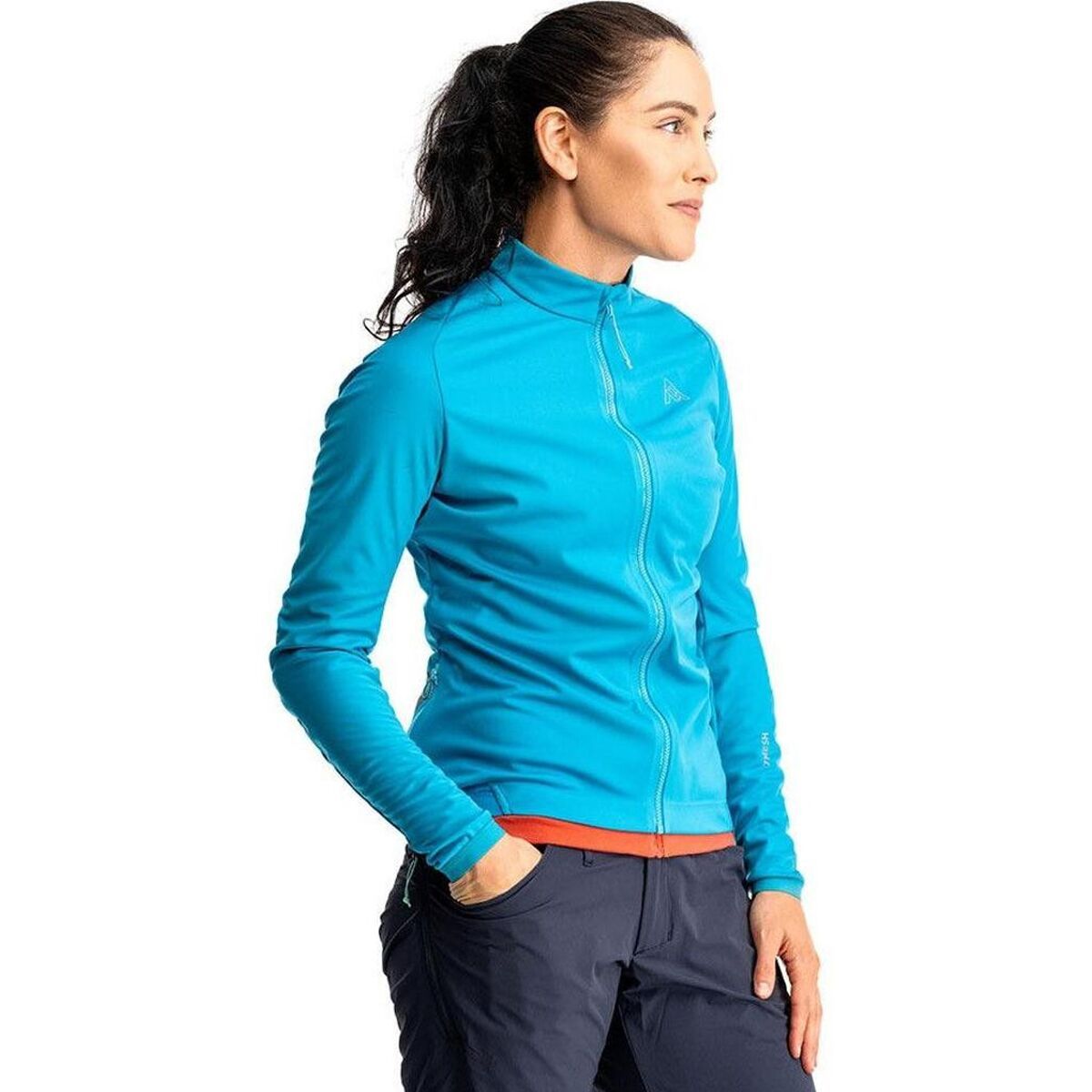 Image of 7mesh Industries Synergy Long-Sleeve Jersey - Women's Aqua, XS